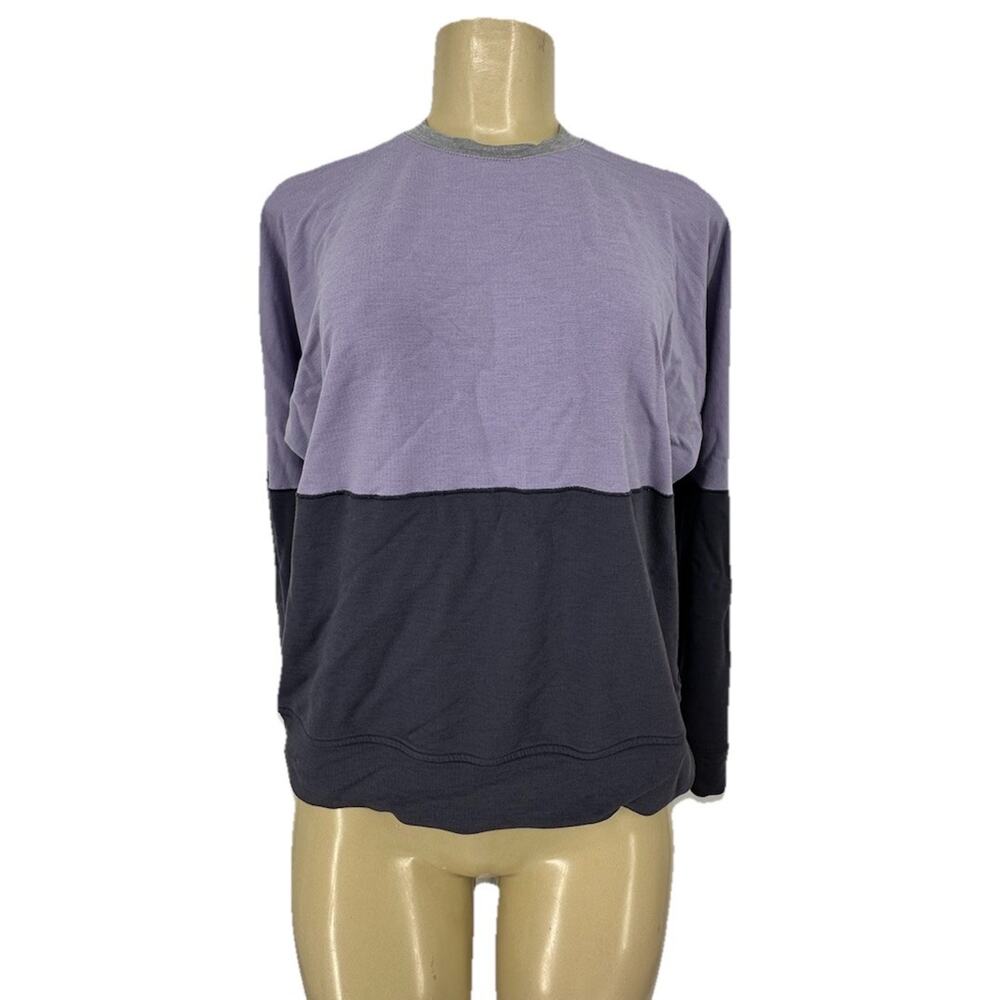 Icebreaker Women XS Cool-Lite Momentum Crewe Sweater Wool Blend 65-12